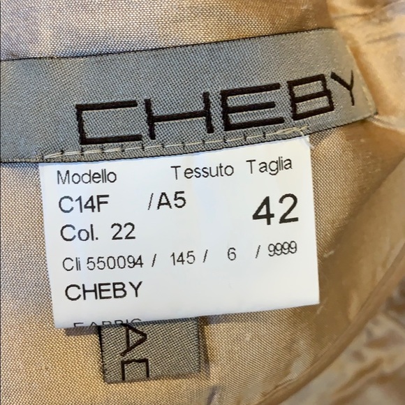 Gold Cheby Italy Silk Jacket - Picture 6 of 7